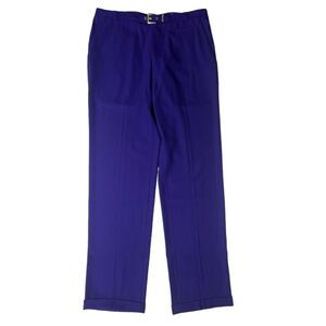 VTG Gianni Versace Purple Straight leg Wool Trousers Pants Women’s 33 in waist